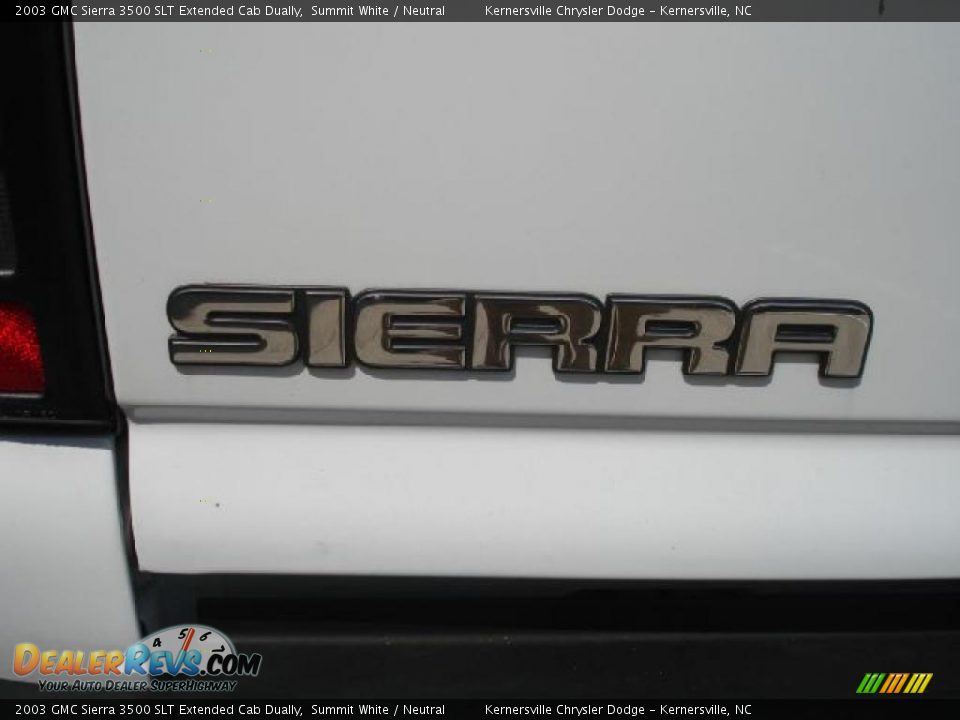 2003 GMC Sierra 3500 SLT Extended Cab Dually Summit White / Neutral Photo #34