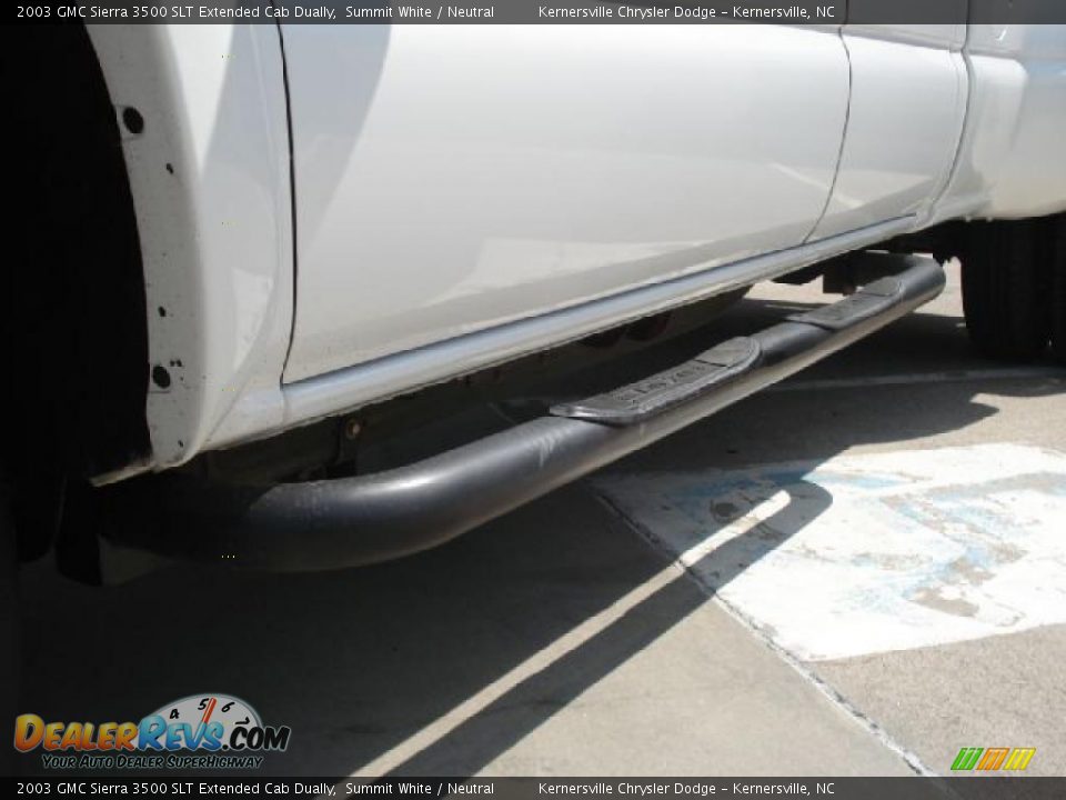 2003 GMC Sierra 3500 SLT Extended Cab Dually Summit White / Neutral Photo #35