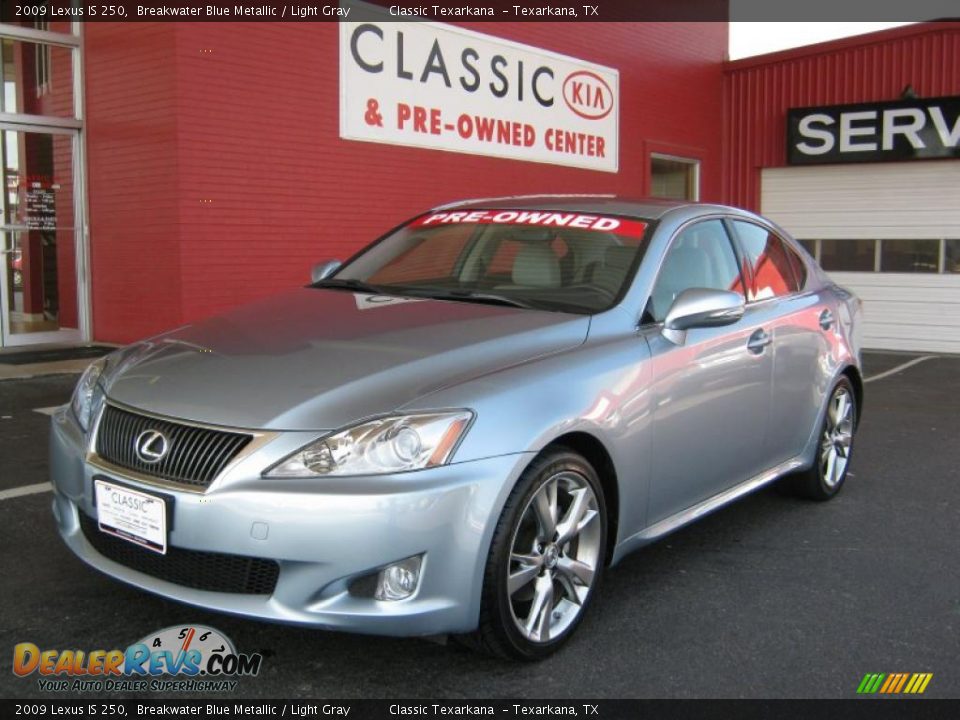 2009 Lexus IS 250 Breakwater Blue Metallic / Light Gray Photo #2