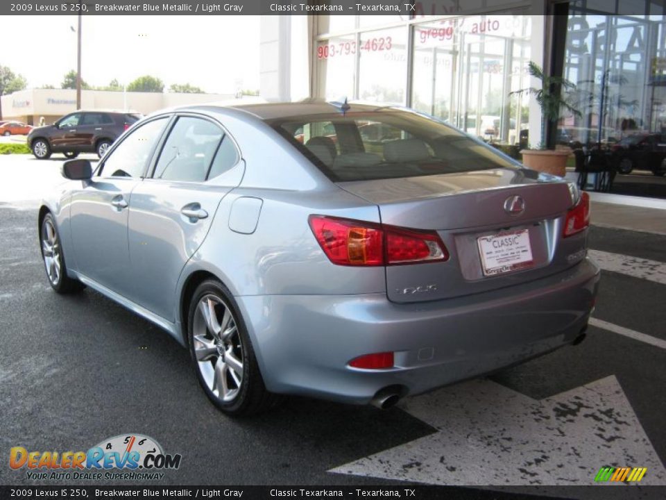 2009 Lexus IS 250 Breakwater Blue Metallic / Light Gray Photo #4
