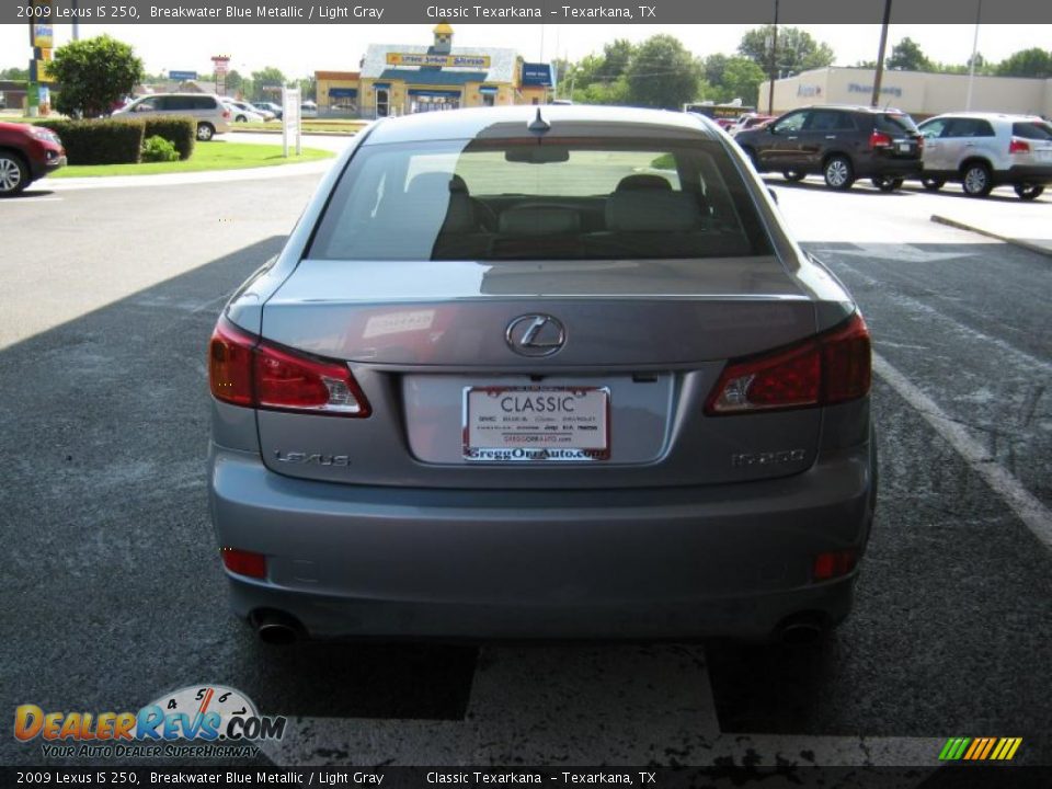 2009 Lexus IS 250 Breakwater Blue Metallic / Light Gray Photo #5