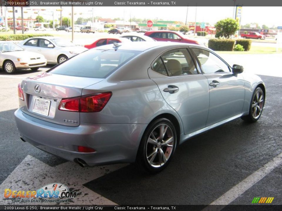 2009 Lexus IS 250 Breakwater Blue Metallic / Light Gray Photo #6