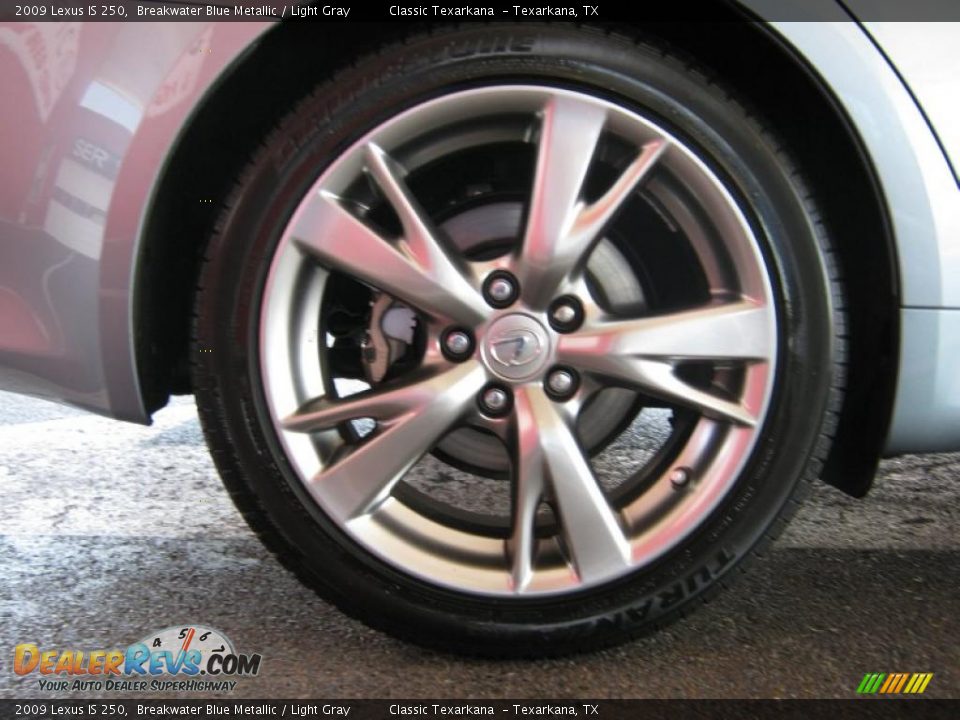 2009 Lexus IS 250 Breakwater Blue Metallic / Light Gray Photo #22