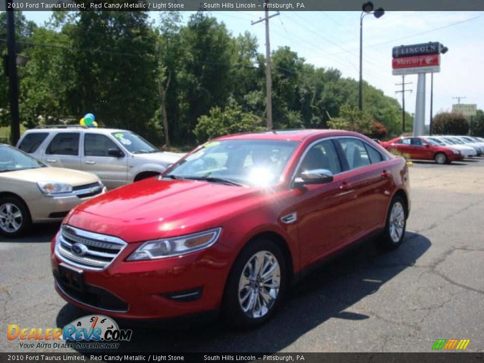 2010 Ford Taurus Limited Red Candy Metallic / Light Stone Photo #1