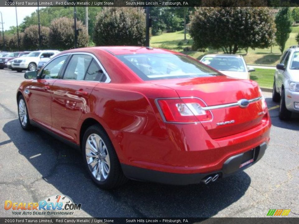 2010 Ford Taurus Limited Red Candy Metallic / Light Stone Photo #2