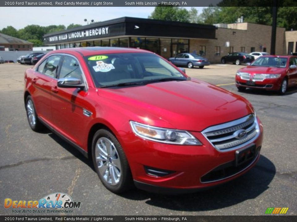 2010 Ford Taurus Limited Red Candy Metallic / Light Stone Photo #5