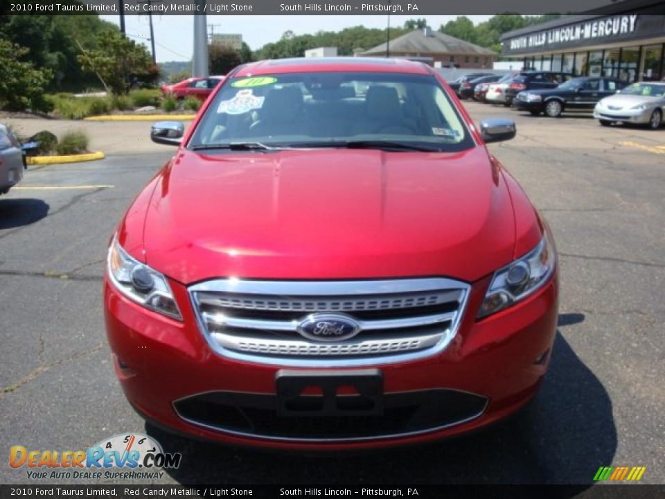 2010 Ford Taurus Limited Red Candy Metallic / Light Stone Photo #6