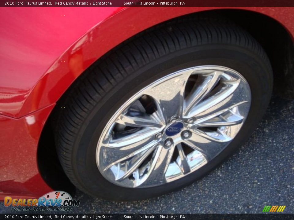 2010 Ford Taurus Limited Red Candy Metallic / Light Stone Photo #7