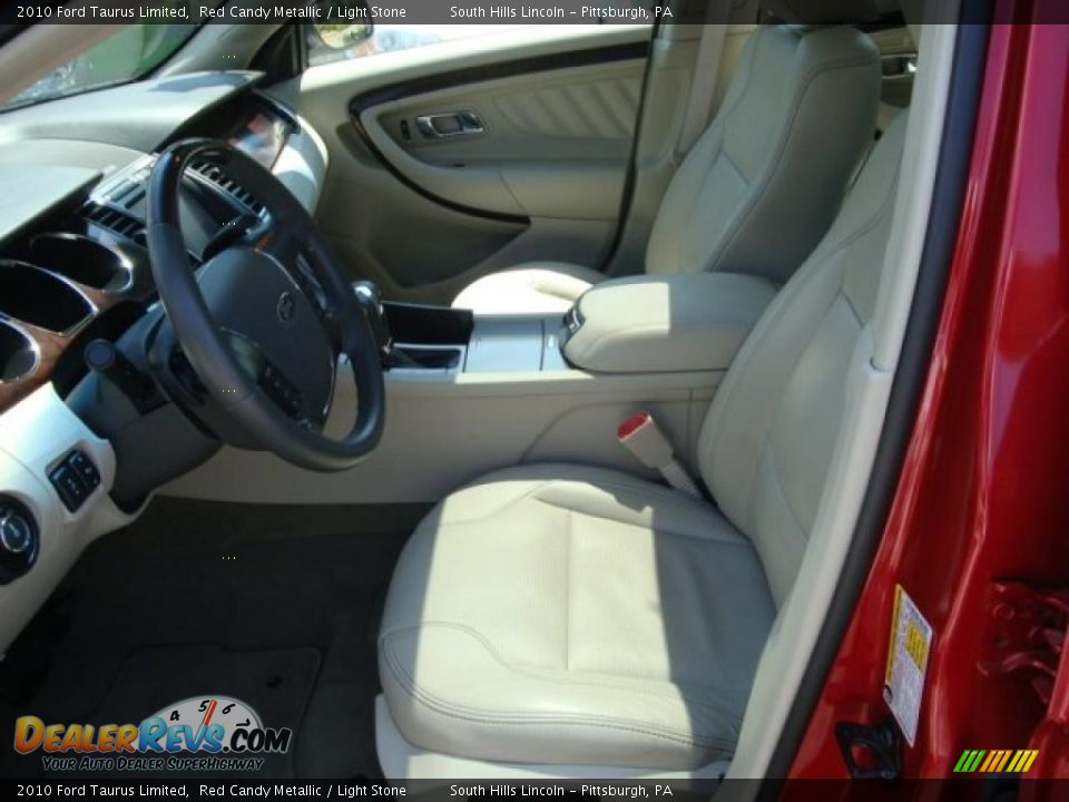 2010 Ford Taurus Limited Red Candy Metallic / Light Stone Photo #8
