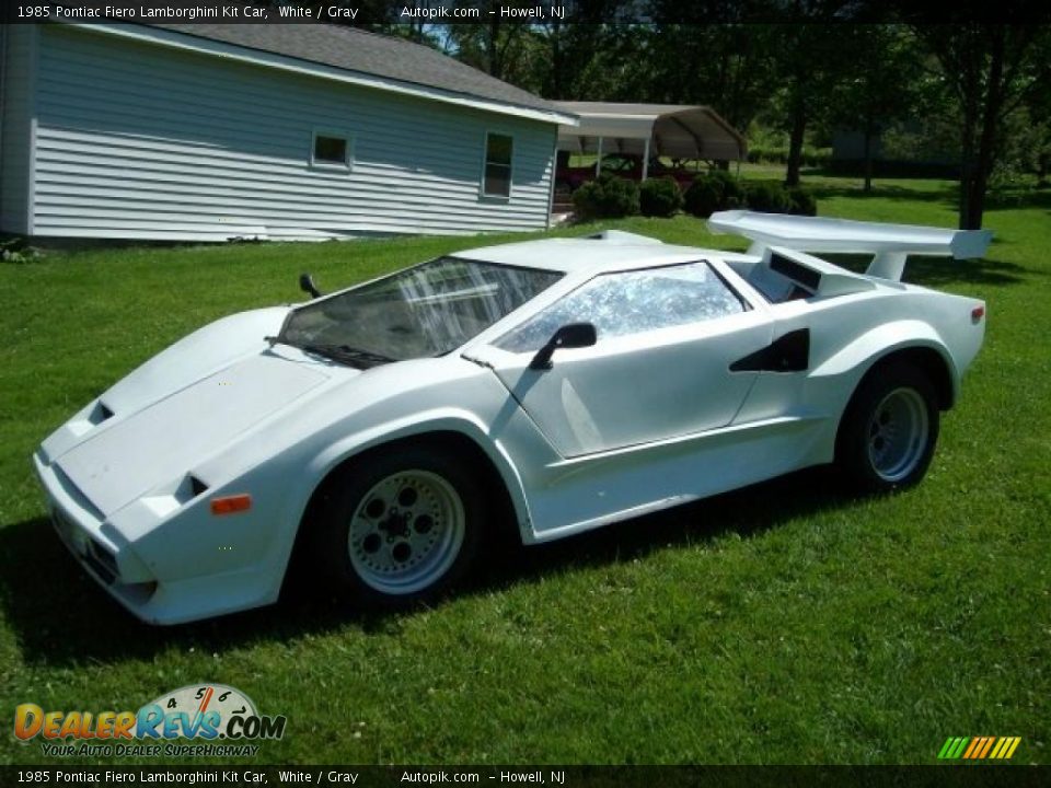 1985 Pontiac Fiero Lamborghini Kit Car White / Gray Photo #4