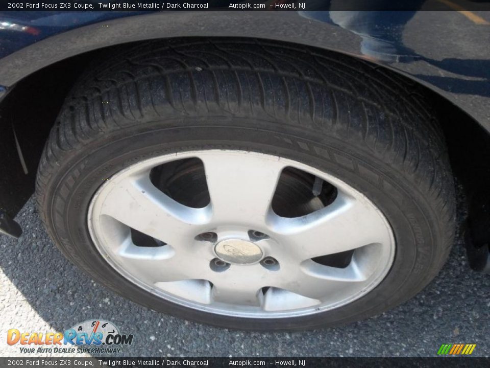2002 Ford Focus ZX3 Coupe Twilight Blue Metallic / Dark Charcoal Photo #12