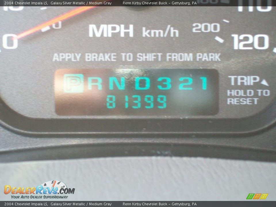 2004 Chevrolet Impala LS Galaxy Silver Metallic / Medium Gray Photo #8