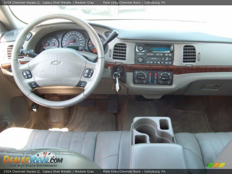 2004 Chevrolet Impala LS Galaxy Silver Metallic / Medium Gray Photo #9