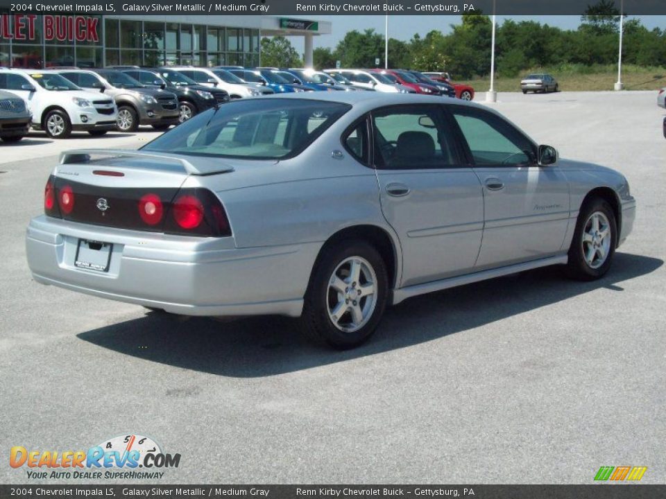 2004 Chevrolet Impala LS Galaxy Silver Metallic / Medium Gray Photo #12