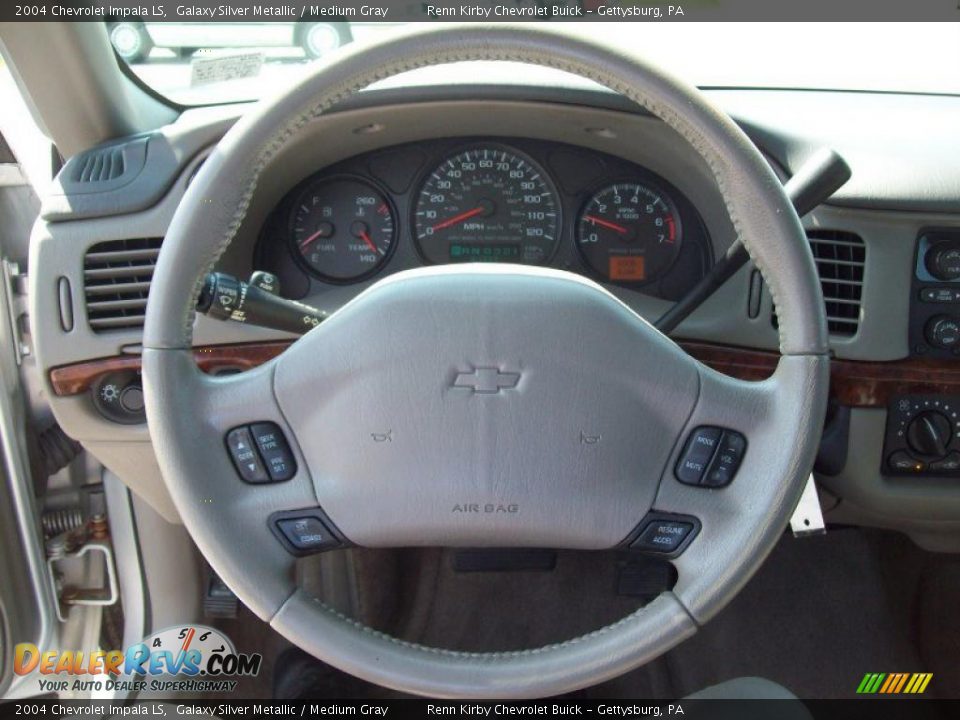 2004 Chevrolet Impala LS Galaxy Silver Metallic / Medium Gray Photo #21