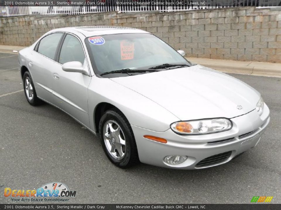 2001 Oldsmobile Aurora 3.5 Sterling Metallic / Dark Gray Photo #5