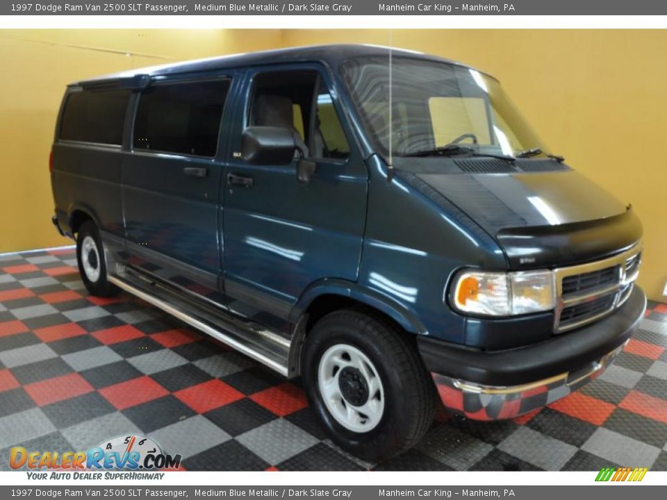 1997 Dodge Ram Van 2500 SLT Passenger Medium Blue Metallic / Dark Slate Gray Photo #1