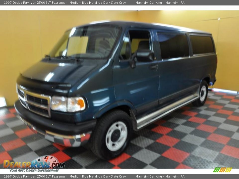 1997 Dodge Ram Van 2500 SLT Passenger Medium Blue Metallic / Dark Slate Gray Photo #3