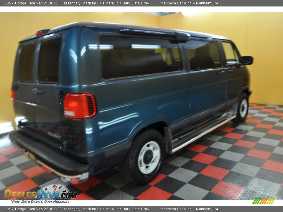 1997 Dodge Ram Van 2500 SLT Passenger Medium Blue Metallic / Dark Slate Gray Photo #6