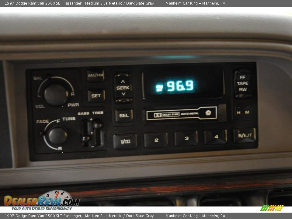 1997 Dodge Ram Van 2500 SLT Passenger Medium Blue Metallic / Dark Slate Gray Photo #8