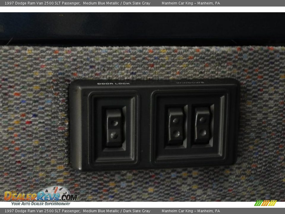 1997 Dodge Ram Van 2500 SLT Passenger Medium Blue Metallic / Dark Slate Gray Photo #12