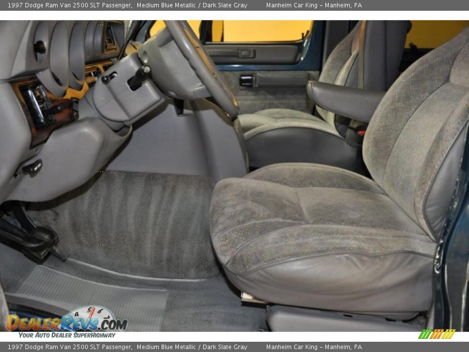 1997 Dodge Ram Van 2500 SLT Passenger Medium Blue Metallic / Dark Slate Gray Photo #13