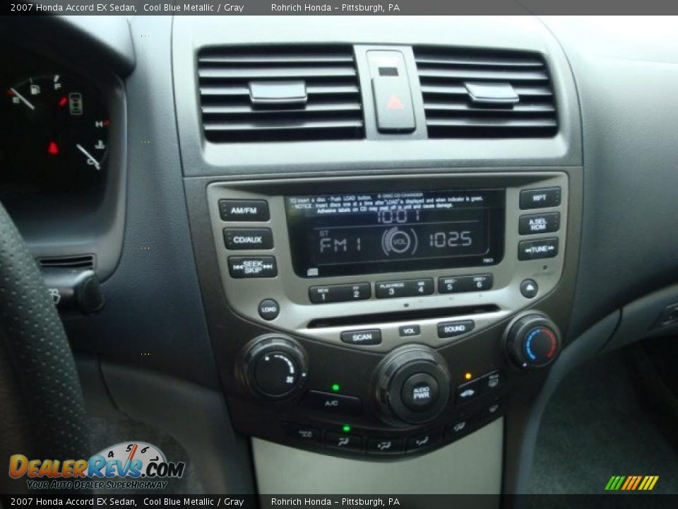 2007 Honda Accord EX Sedan Cool Blue Metallic / Gray Photo #9