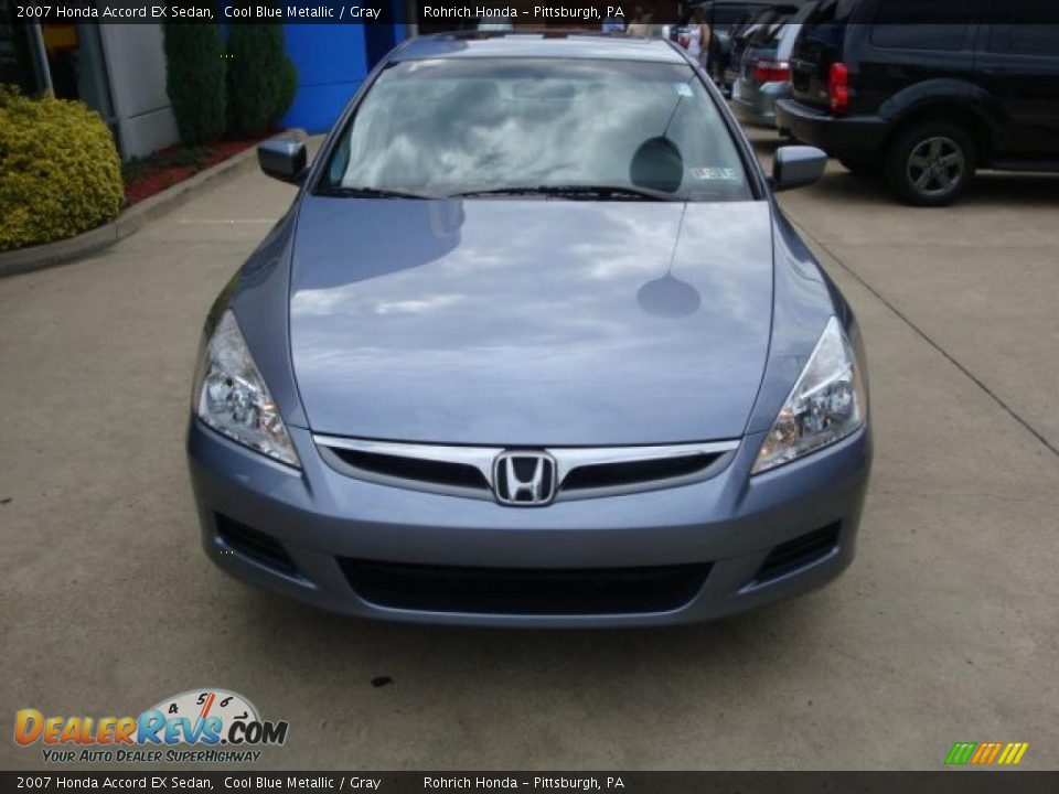 2007 Honda Accord EX Sedan Cool Blue Metallic / Gray Photo #10