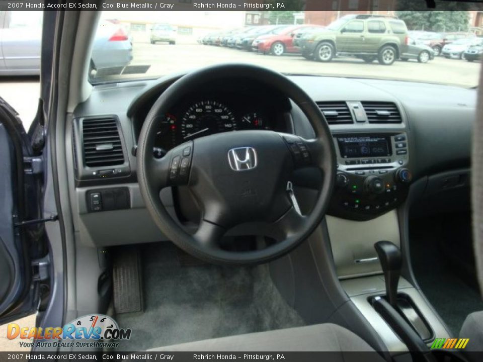 2007 Honda Accord EX Sedan Cool Blue Metallic / Gray Photo #14