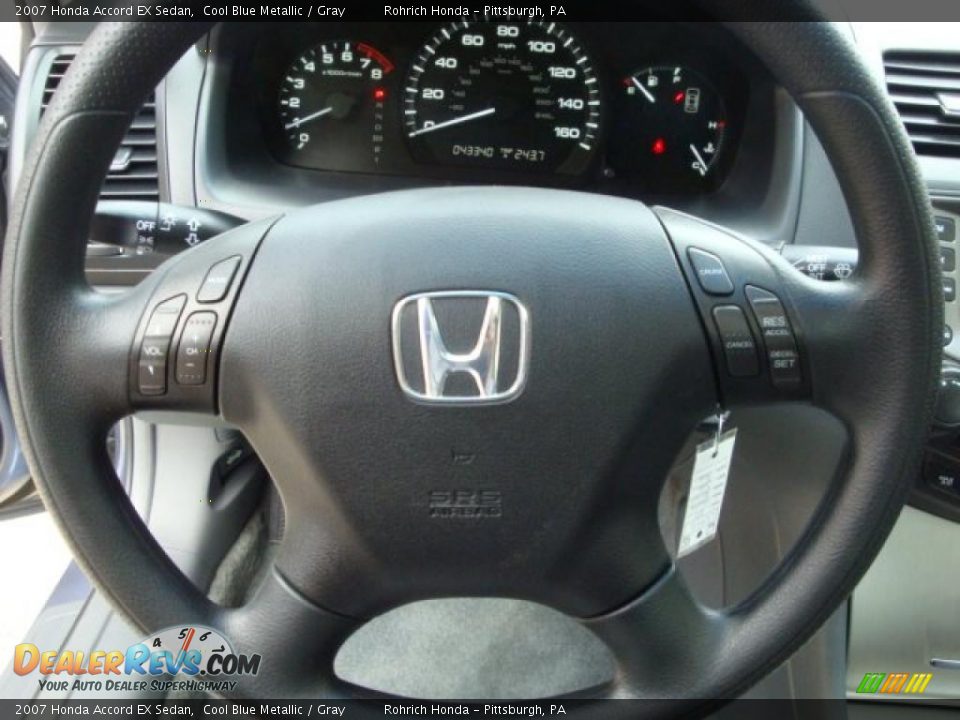 2007 Honda Accord EX Sedan Cool Blue Metallic / Gray Photo #18