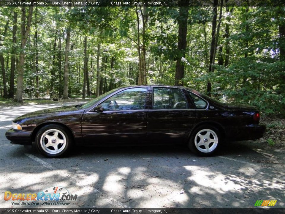 1996 Chevrolet Impala SS Dark Cherry Metallic / Gray Photo #2