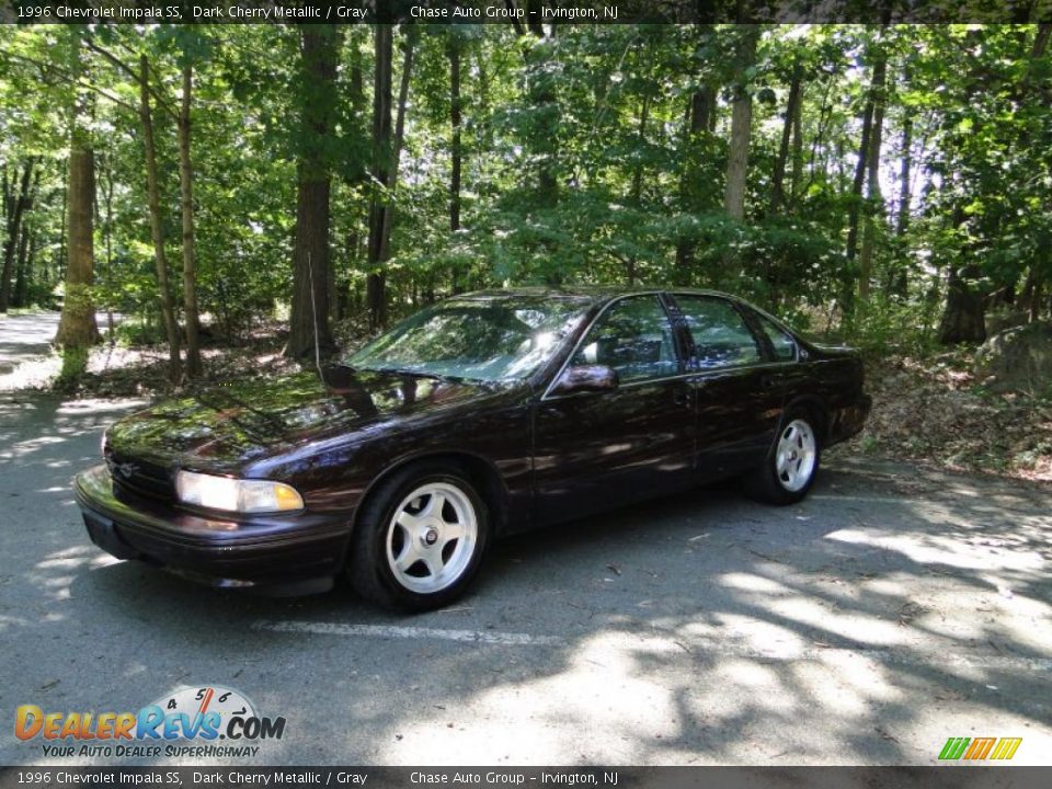 1996 Chevrolet Impala SS Dark Cherry Metallic / Gray Photo #3