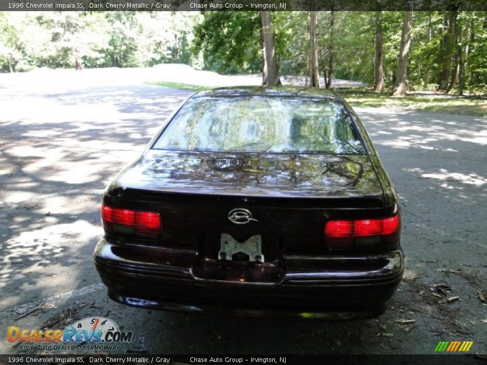 1996 Chevrolet Impala SS Dark Cherry Metallic / Gray Photo #7