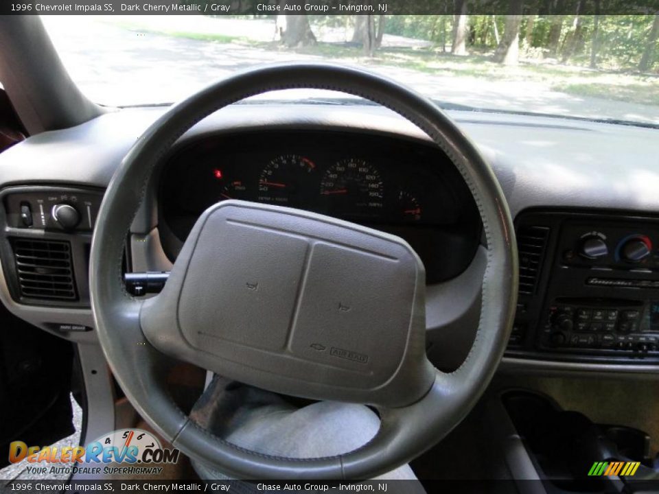 1996 Chevrolet Impala SS Dark Cherry Metallic / Gray Photo #28