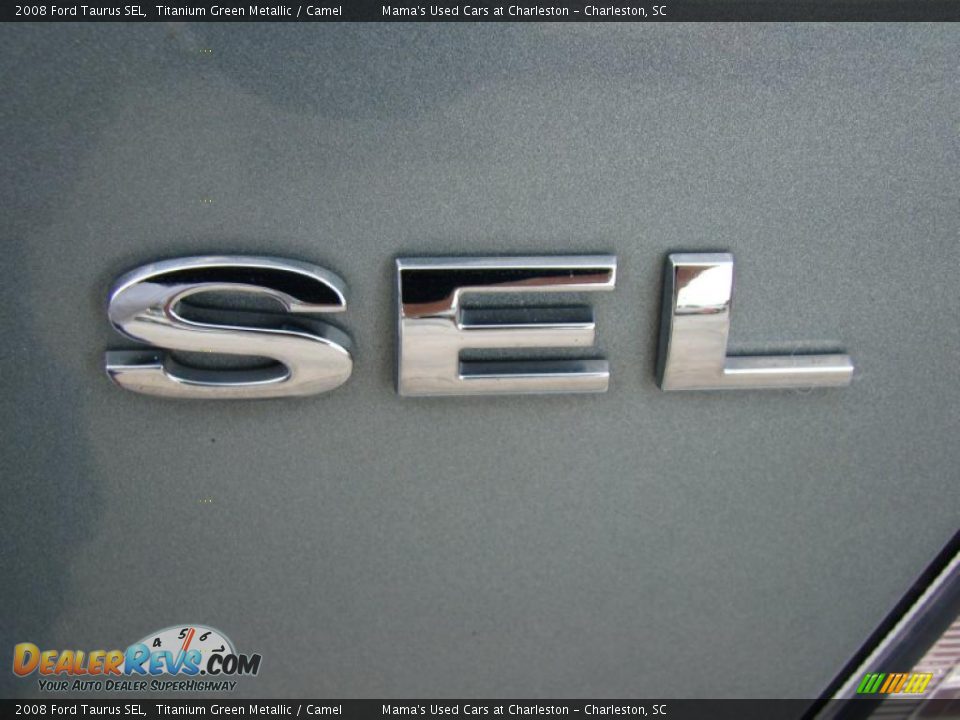 2008 Ford Taurus SEL Titanium Green Metallic / Camel Photo #36
