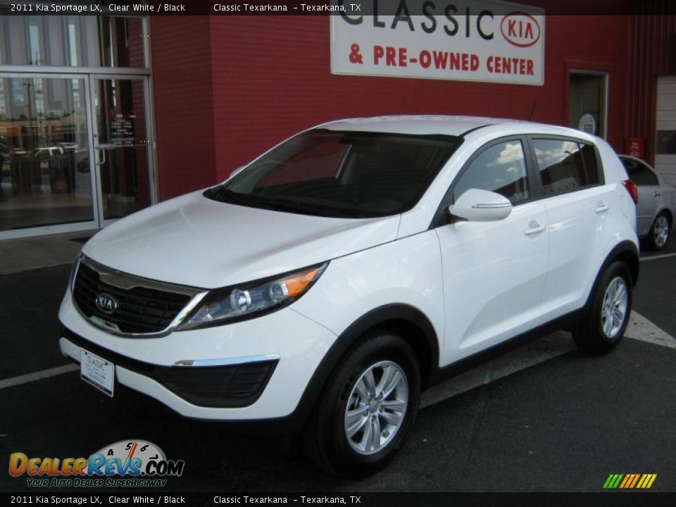 2011 Kia Sportage LX Clear White / Black Photo #1