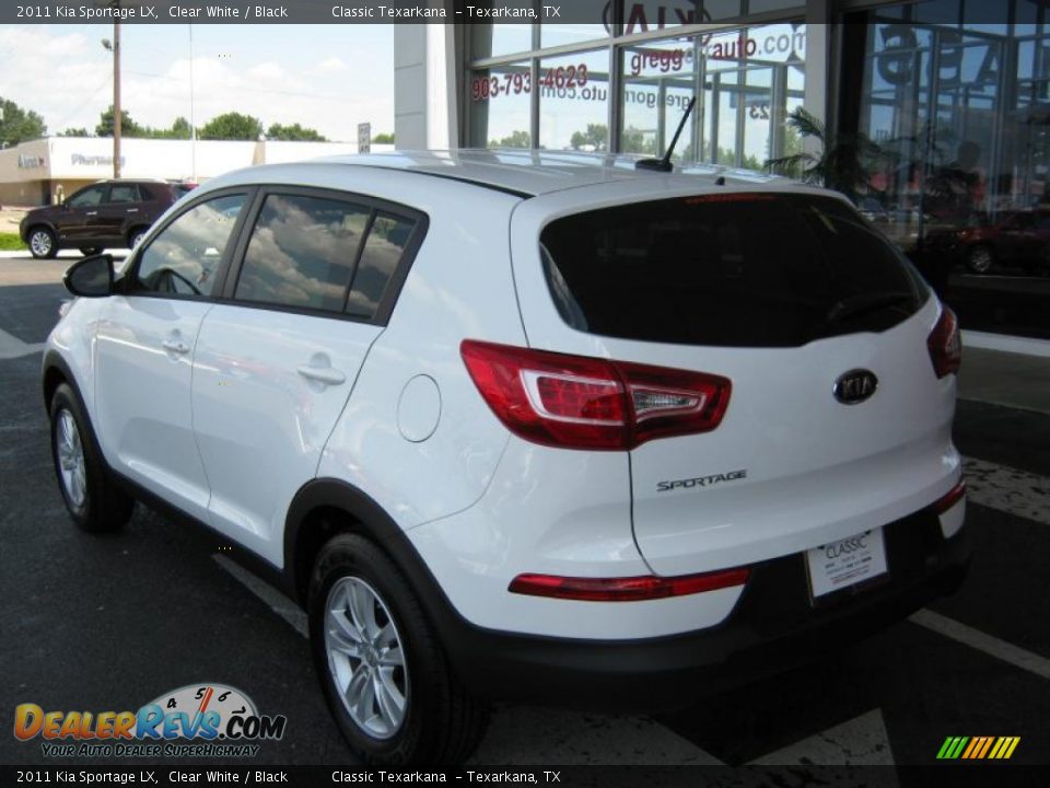 2011 Kia Sportage LX Clear White / Black Photo #3