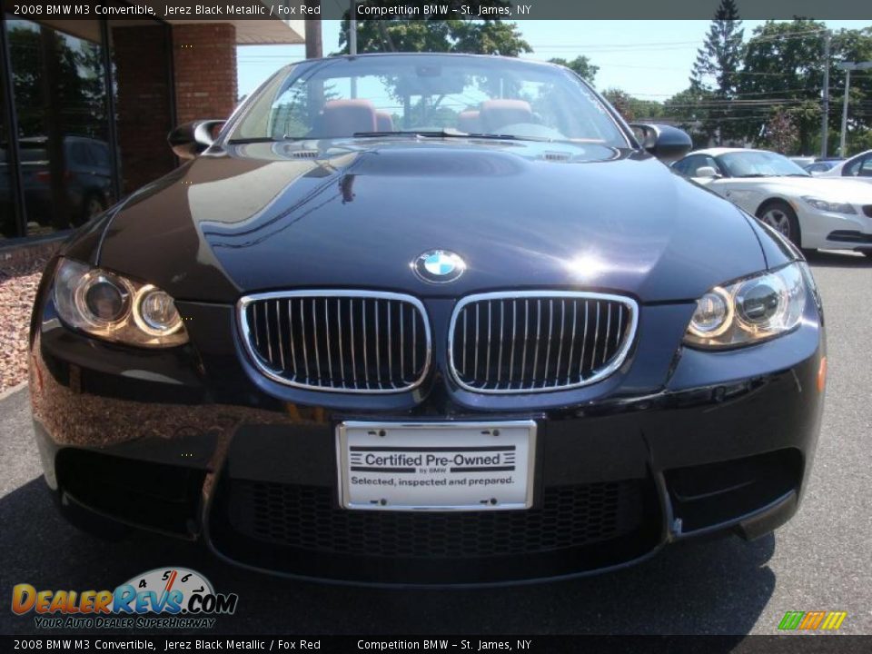 2008 BMW M3 Convertible Jerez Black Metallic / Fox Red Photo #2