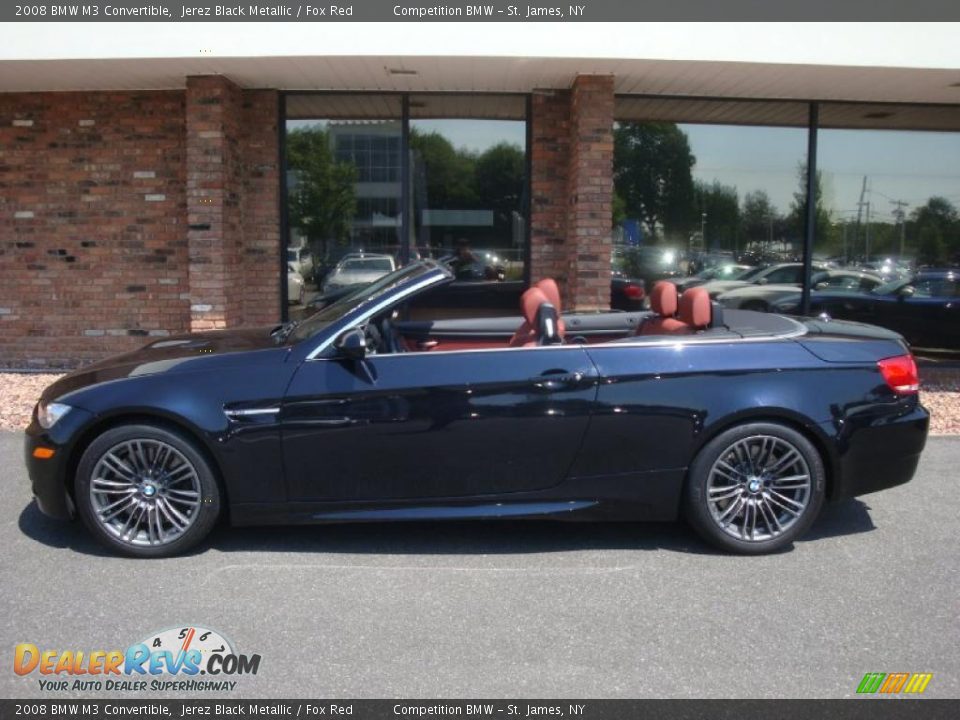 2008 BMW M3 Convertible Jerez Black Metallic / Fox Red Photo #3