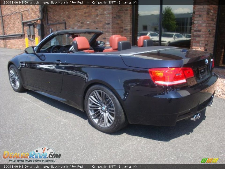 2008 BMW M3 Convertible Jerez Black Metallic / Fox Red Photo #4