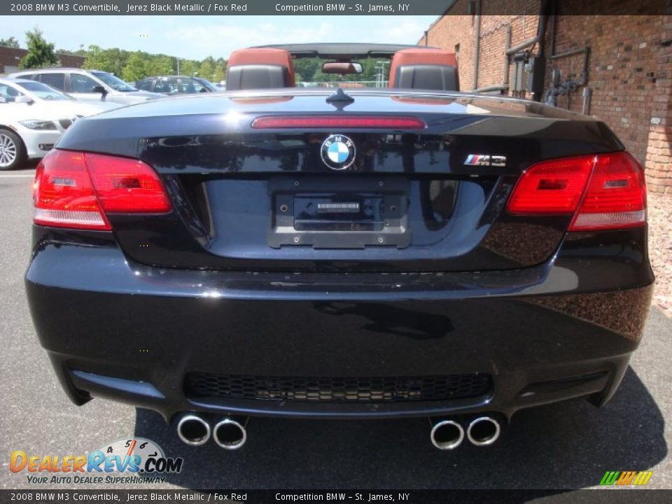 2008 BMW M3 Convertible Jerez Black Metallic / Fox Red Photo #5
