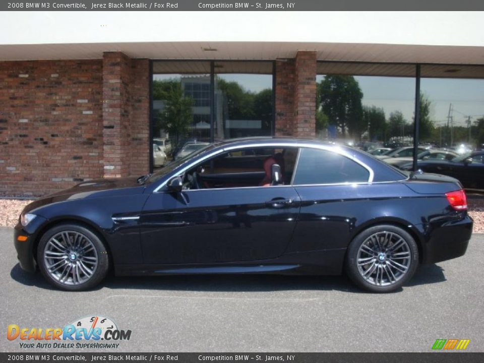 2008 BMW M3 Convertible Jerez Black Metallic / Fox Red Photo #7