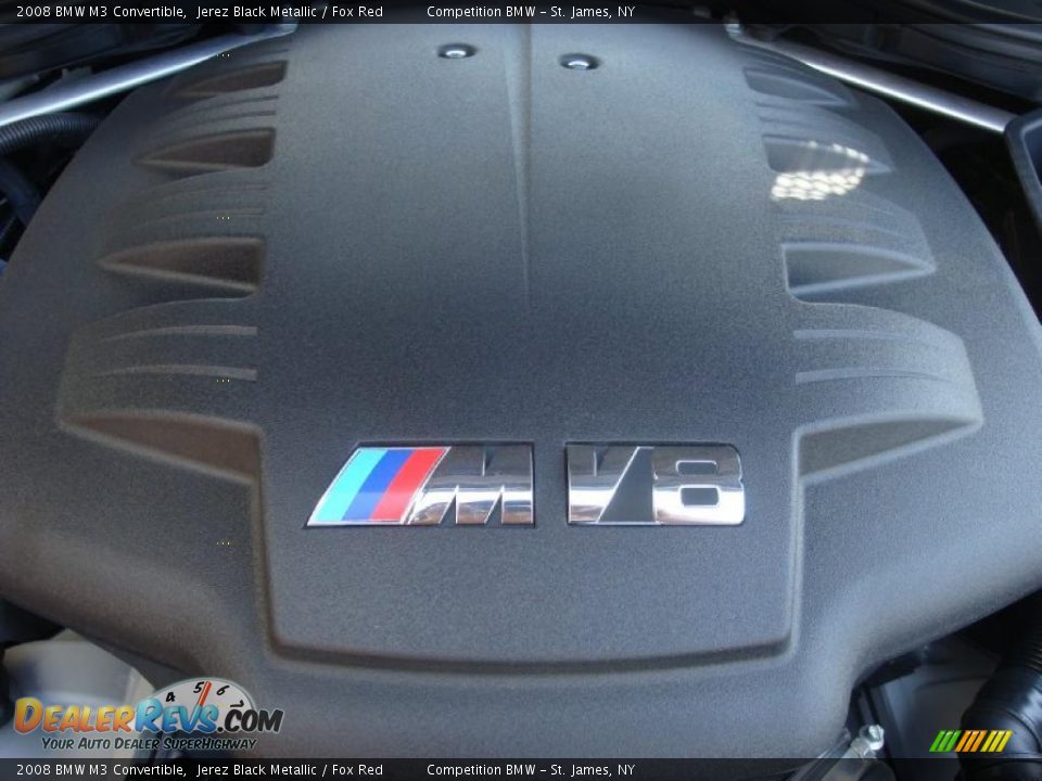 2008 BMW M3 Convertible Jerez Black Metallic / Fox Red Photo #9