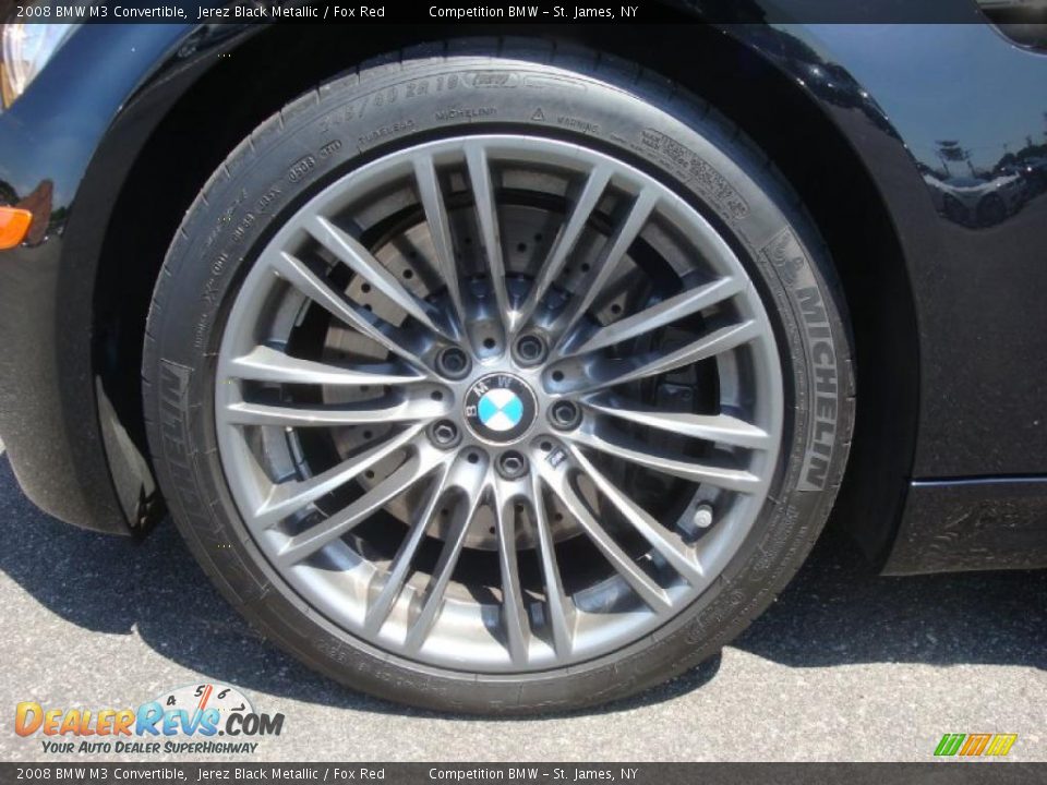 2008 BMW M3 Convertible Jerez Black Metallic / Fox Red Photo #10