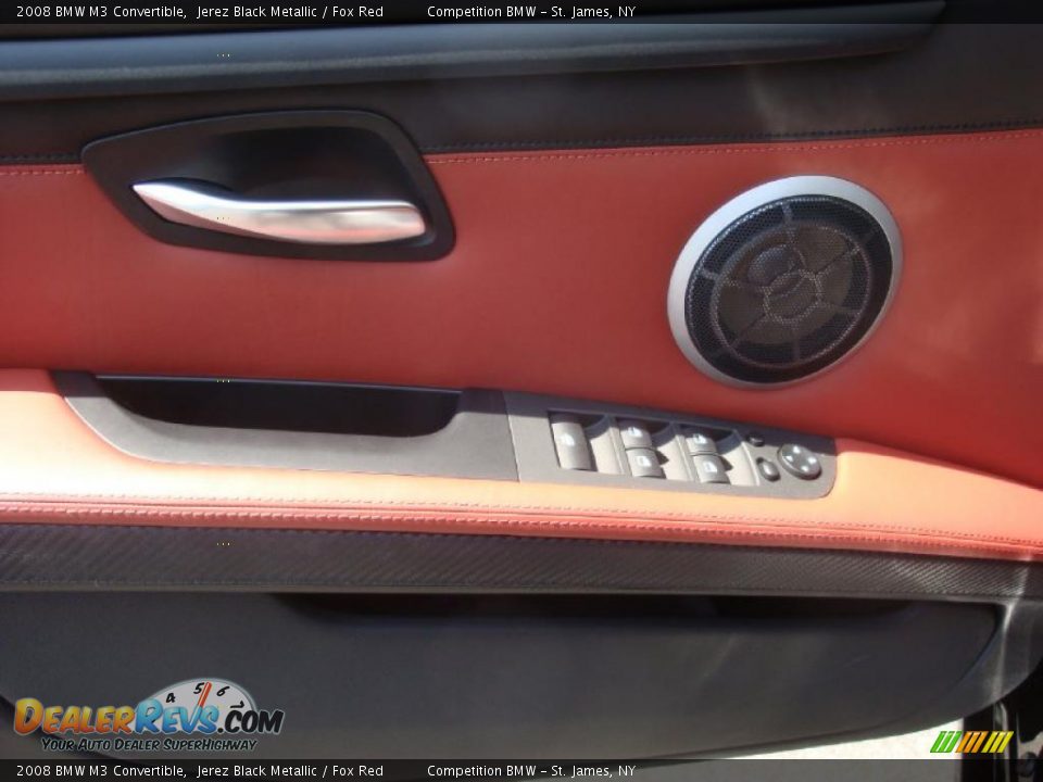 2008 BMW M3 Convertible Jerez Black Metallic / Fox Red Photo #11
