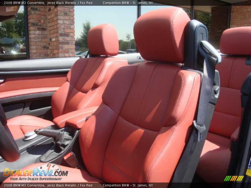 2008 BMW M3 Convertible Jerez Black Metallic / Fox Red Photo #12