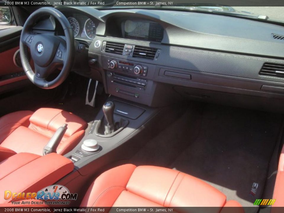 2008 BMW M3 Convertible Jerez Black Metallic / Fox Red Photo #15