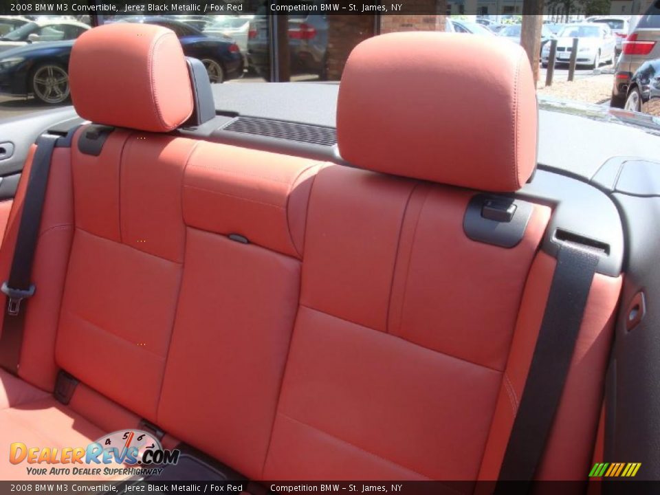 2008 BMW M3 Convertible Jerez Black Metallic / Fox Red Photo #16