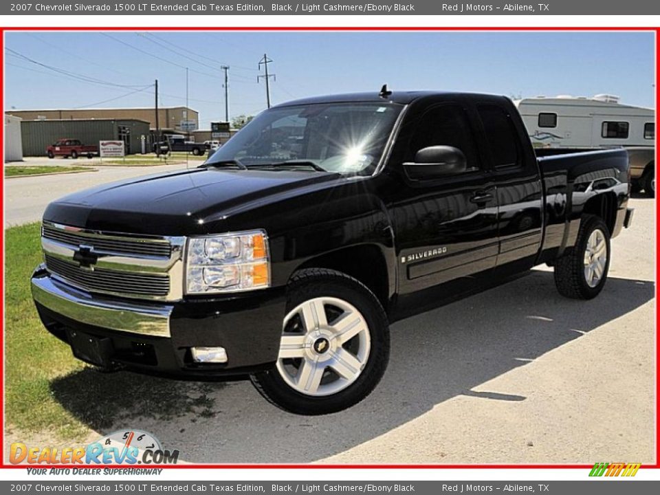 2007 Chevrolet Silverado 1500 LT Extended Cab Texas Edition Black / Light Cashmere/Ebony Black Photo #1