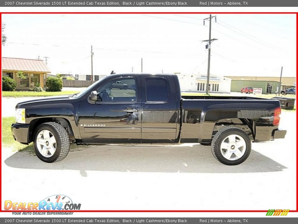 2007 Chevrolet Silverado 1500 LT Extended Cab Texas Edition Black / Light Cashmere/Ebony Black Photo #2